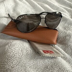 Ray-Ban Dark Gray Aviator Sunglasses